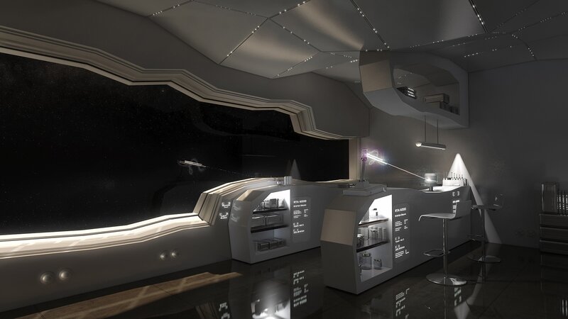 Futuristic Laboratory — Black, Dark