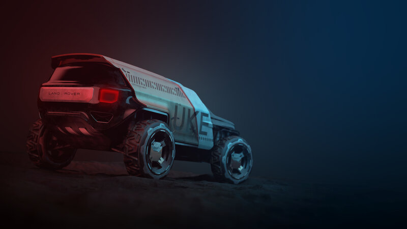 Futuristic Land Rover Vehicle