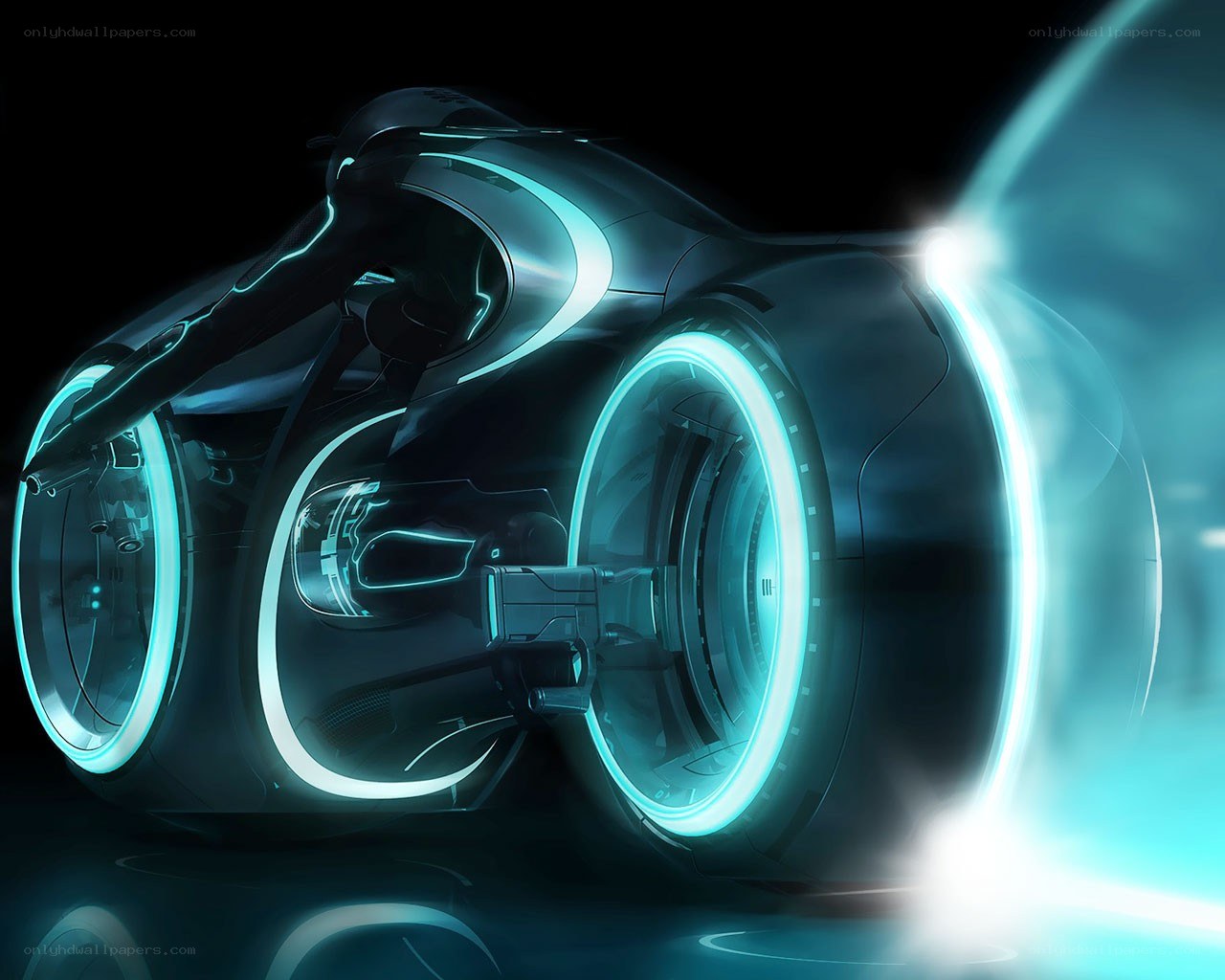futuristic light cycle