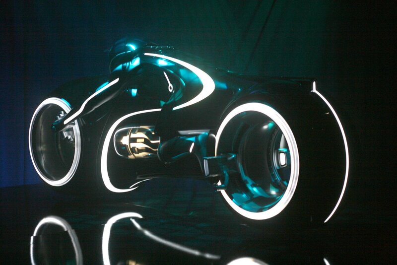 futuristic light cycle
