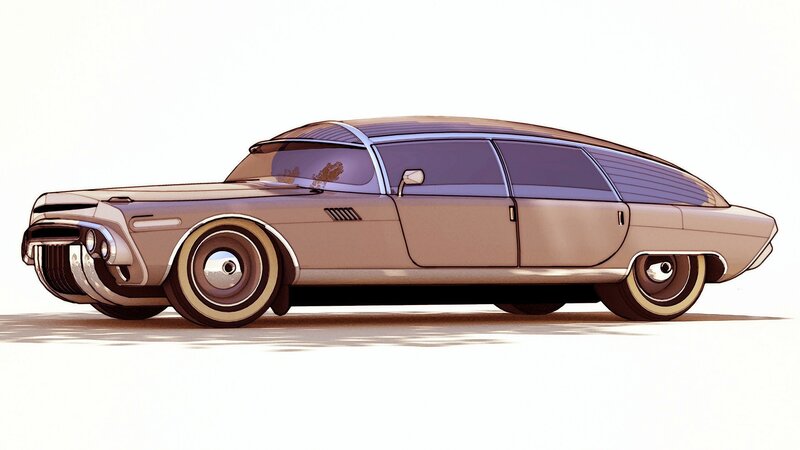 futuristic limousine concept