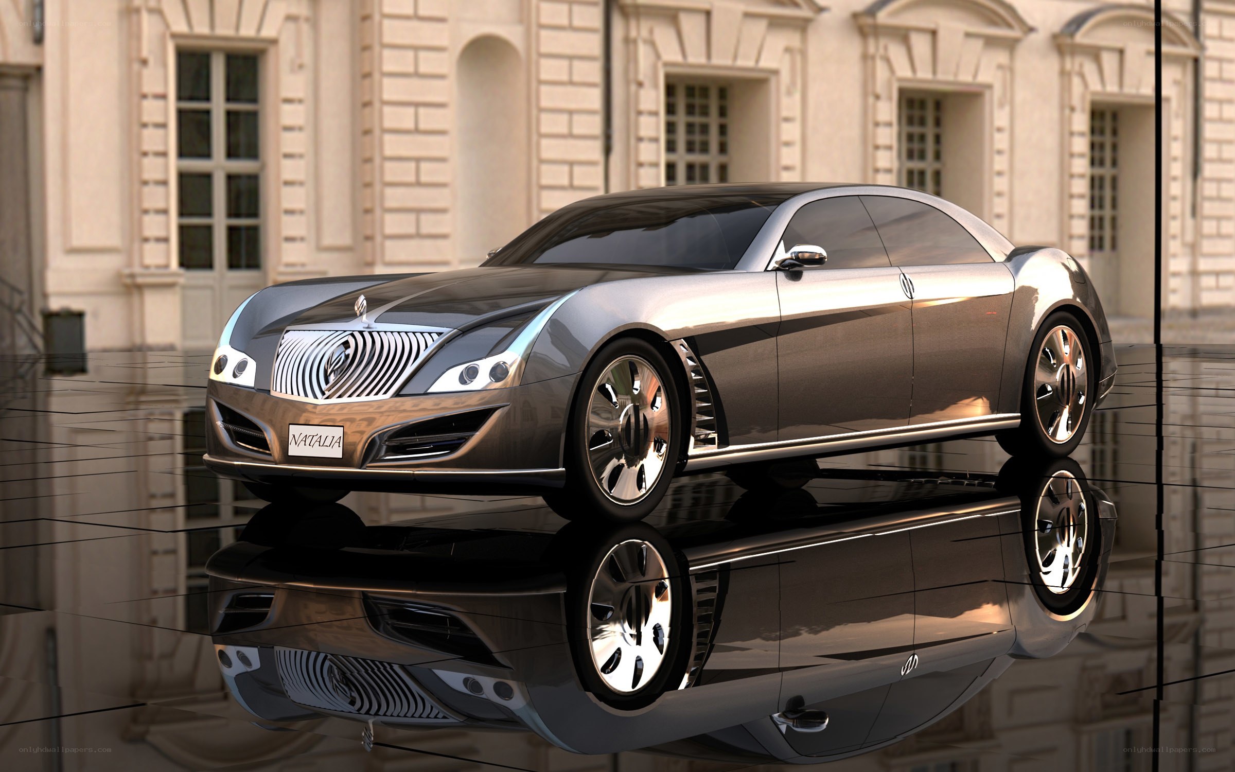 Futuristic luxury car concept