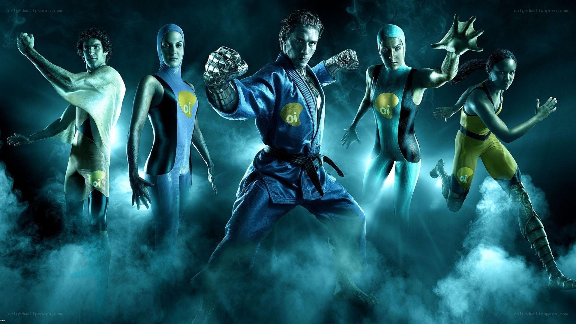 futuristic martial arts team