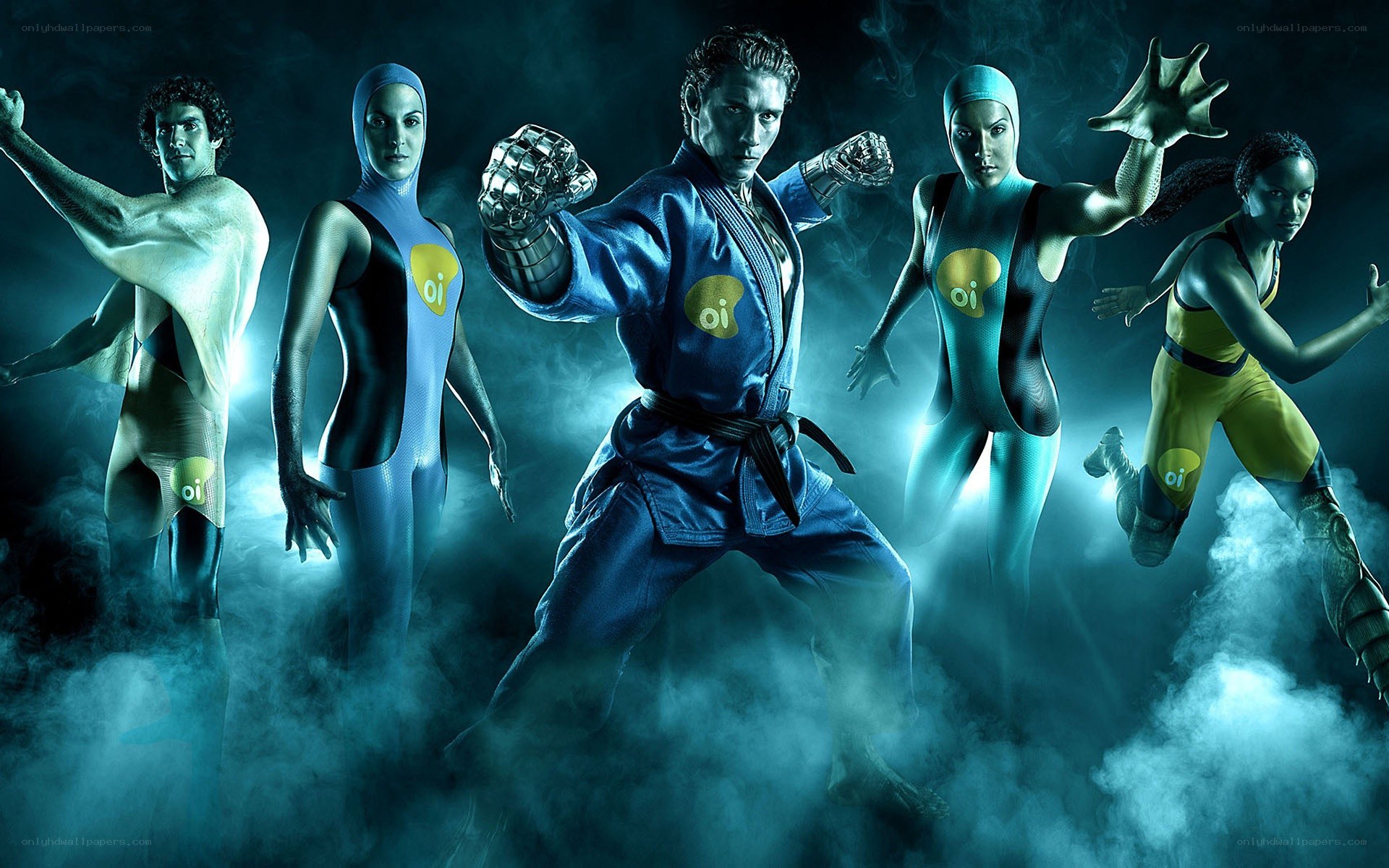 futuristic martial arts team