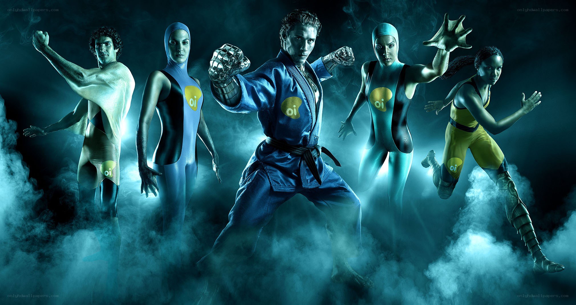 futuristic martial arts team