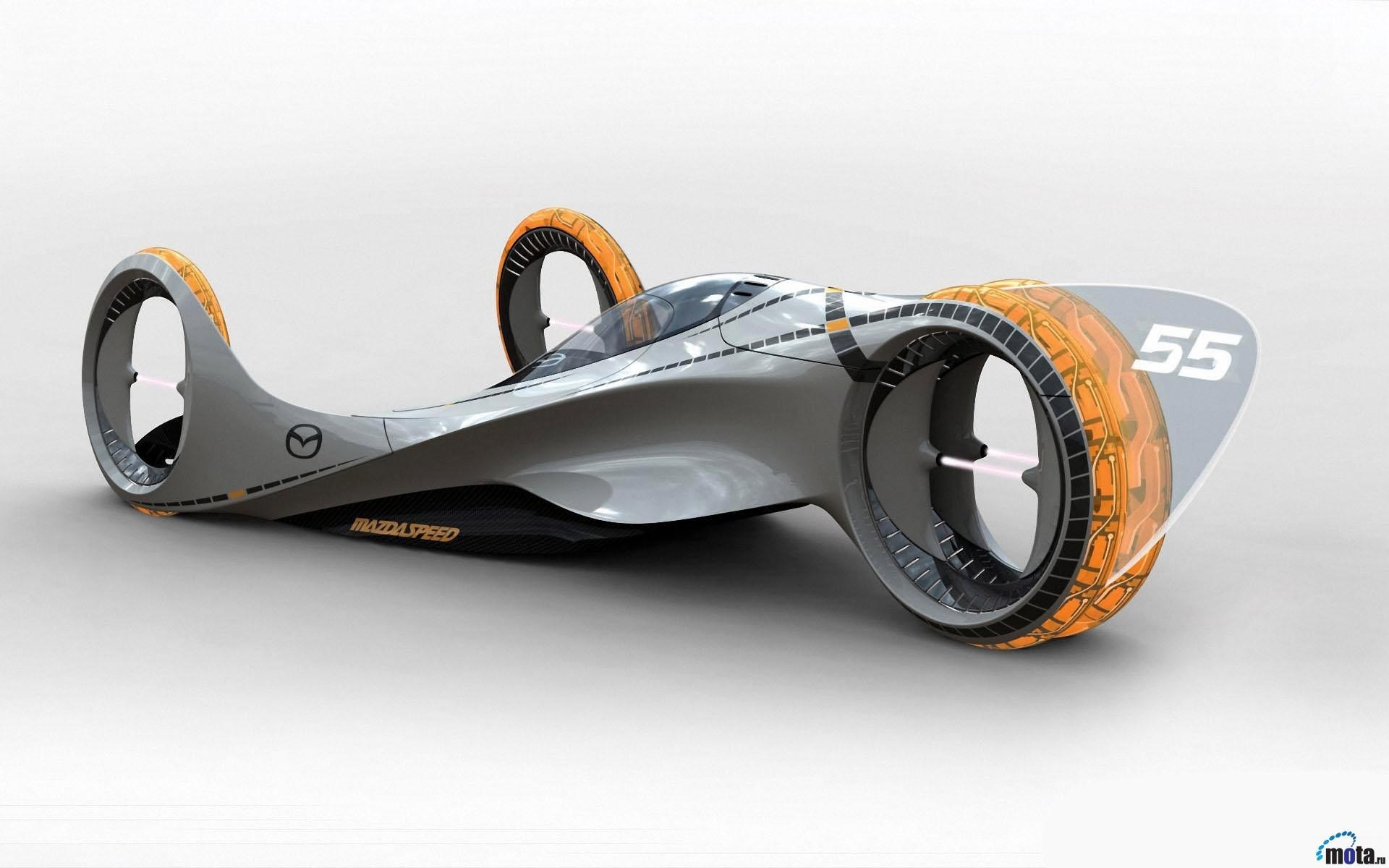 futuristic Mazda concept car