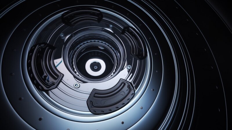 futuristic mechanical chamber