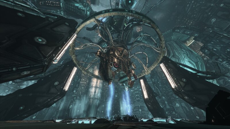 futuristic mechanical chamber