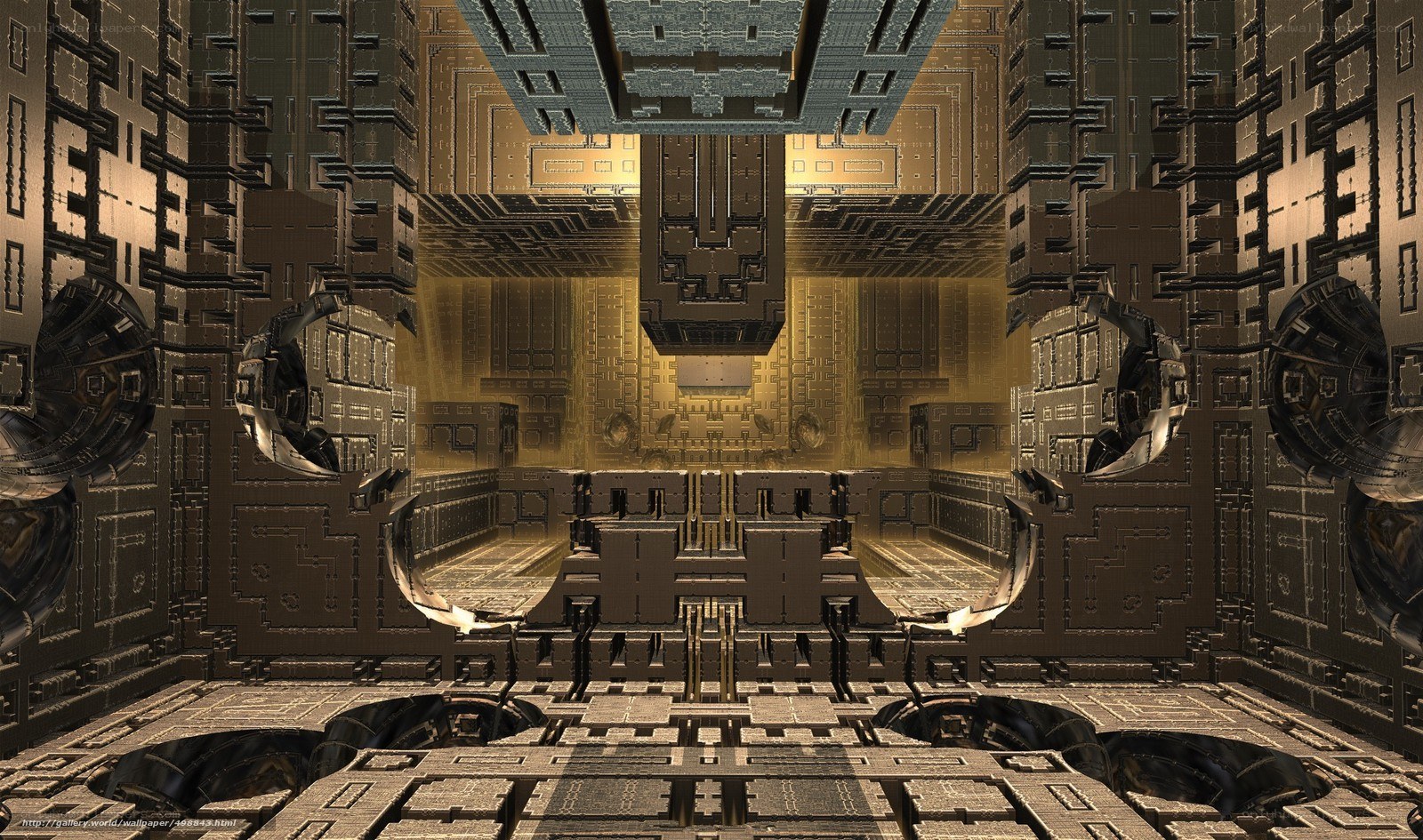 futuristic mechanical chamber