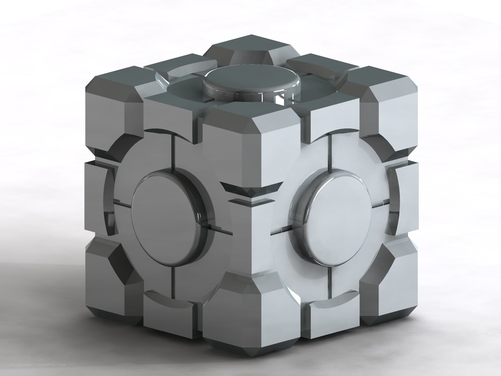 futuristic mechanical cube