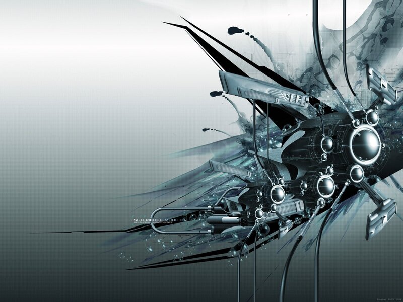 Futuristic Mechanical Object — Gray, Dramatic