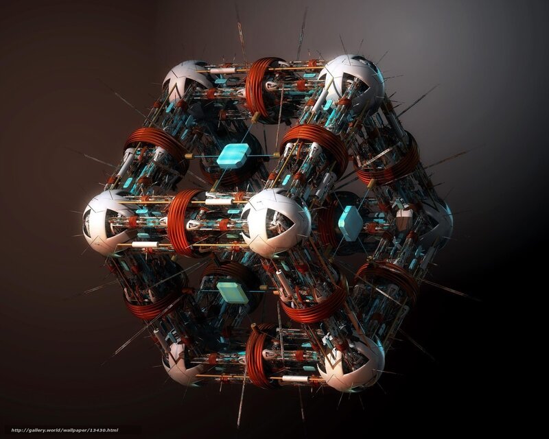 futuristic mechanical sphere