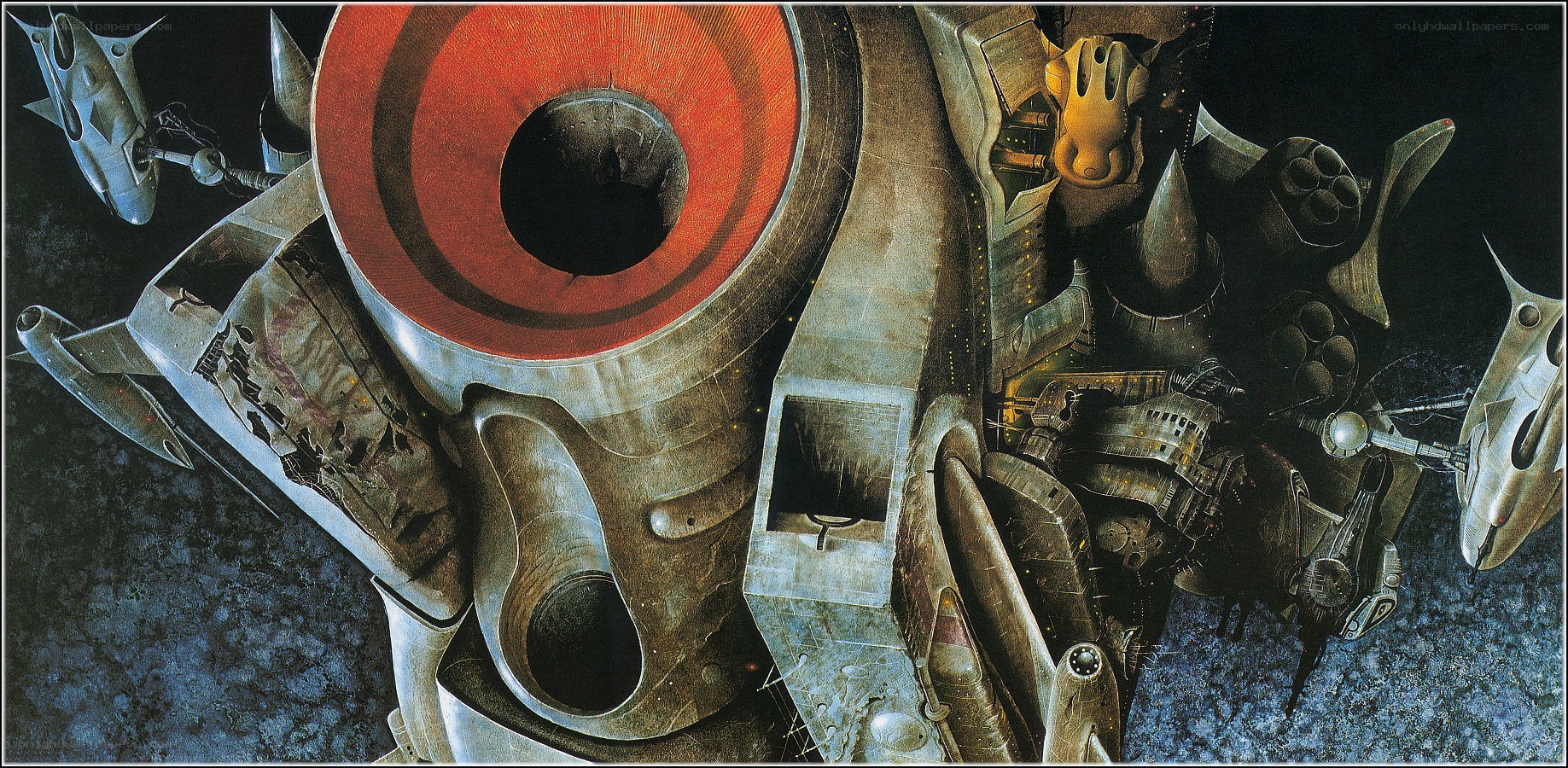 Futuristic mechanical structure