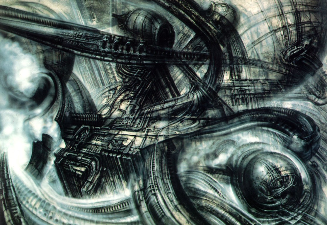 futuristic mechanical structure