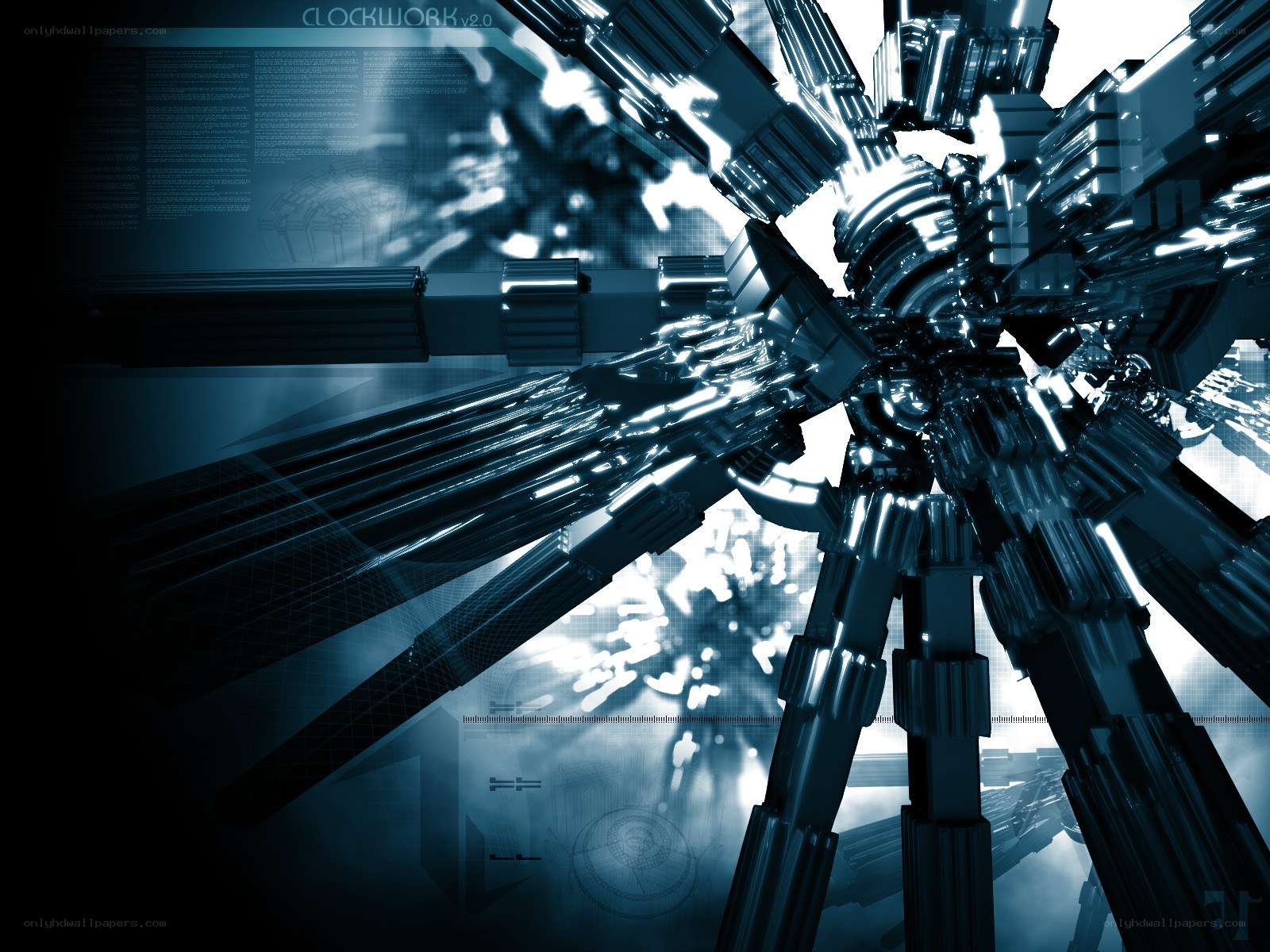 futuristic mechanical structure