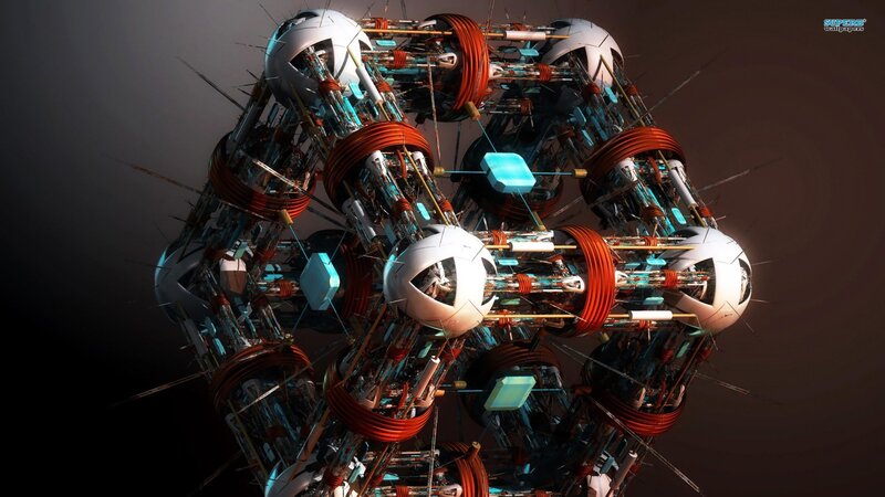 futuristic mechanical structure