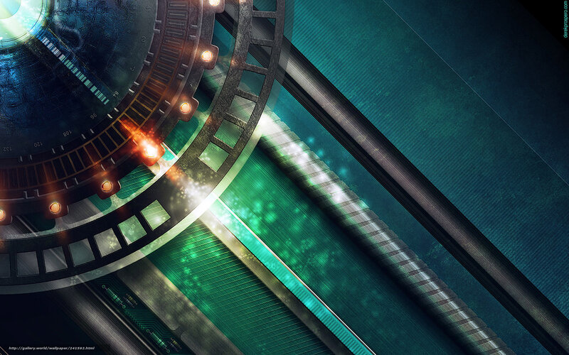 Futuristic Mechanical Structure — Teal