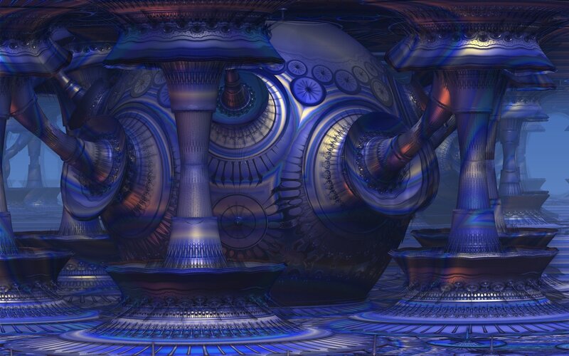 futuristic mechanical structure