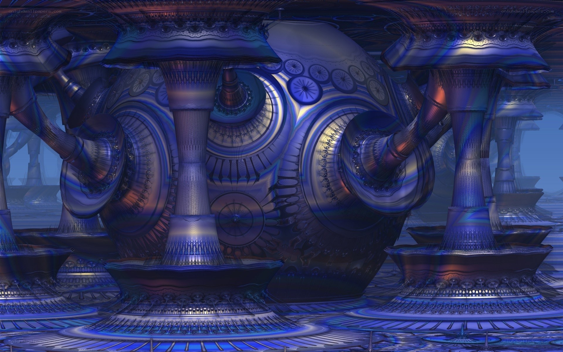 futuristic mechanical structure