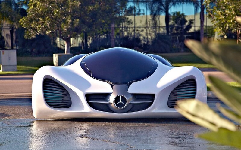 futuristic mercedes concept car