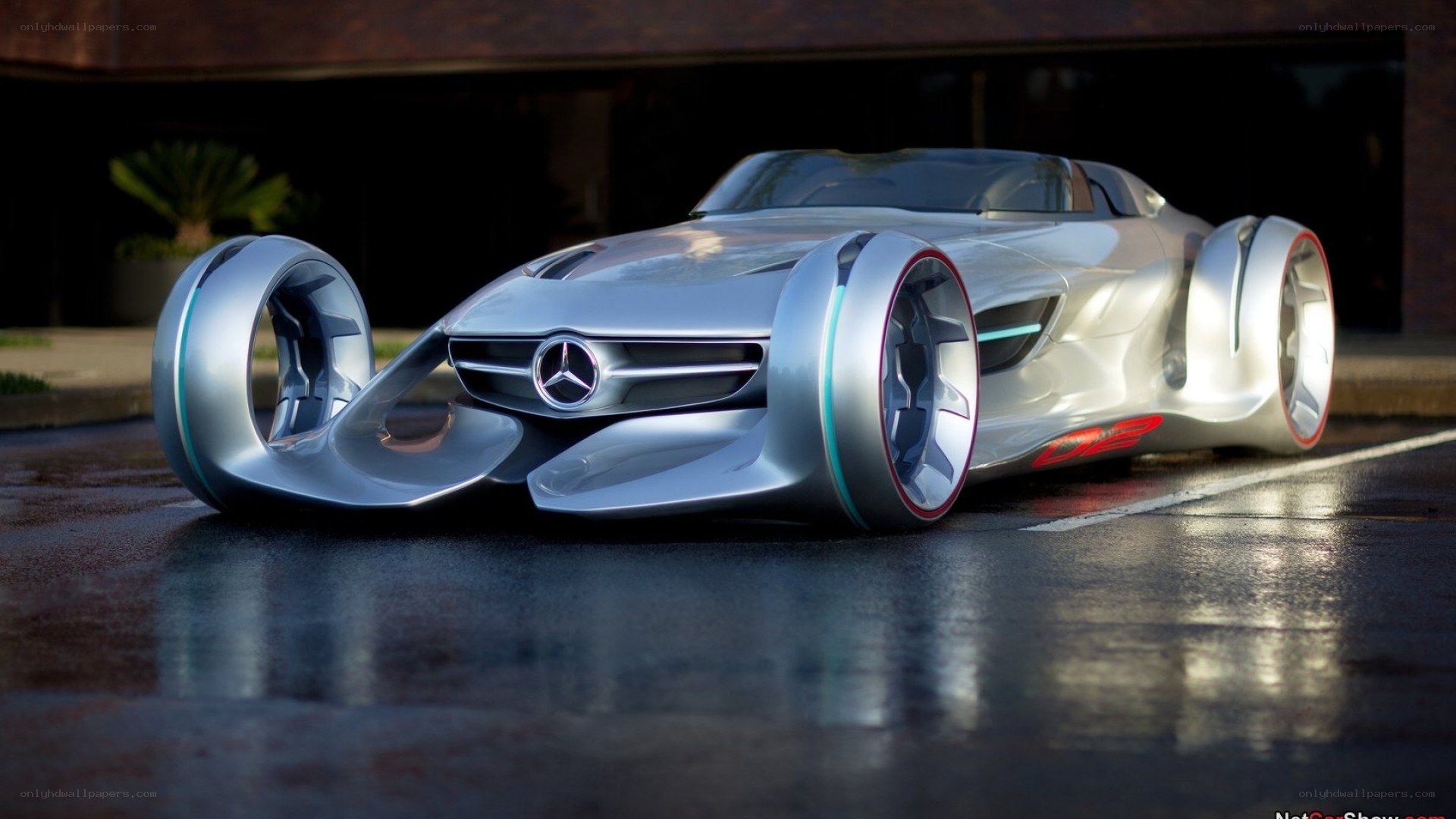 futuristic mercedes concept car