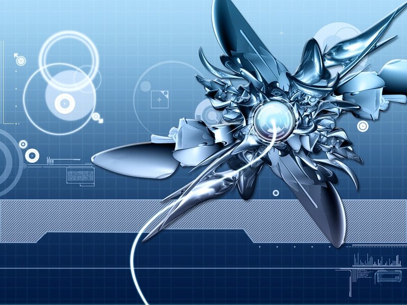 futuristic metallic design