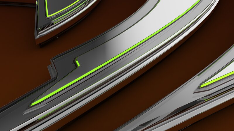 Futuristic Metallic Structure — Silver