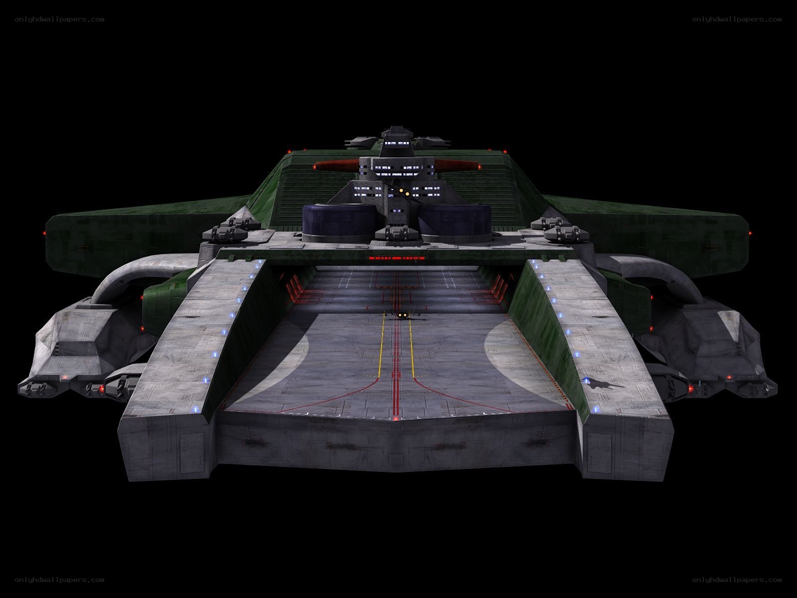 futuristic military spacecraft