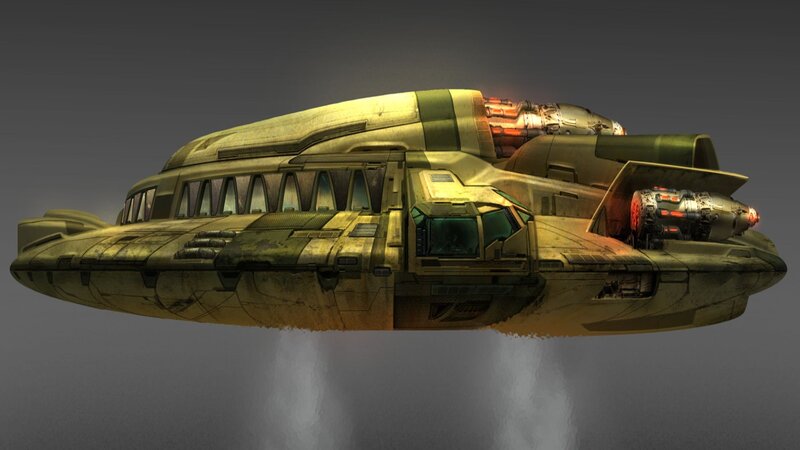 futuristic military spacecraft