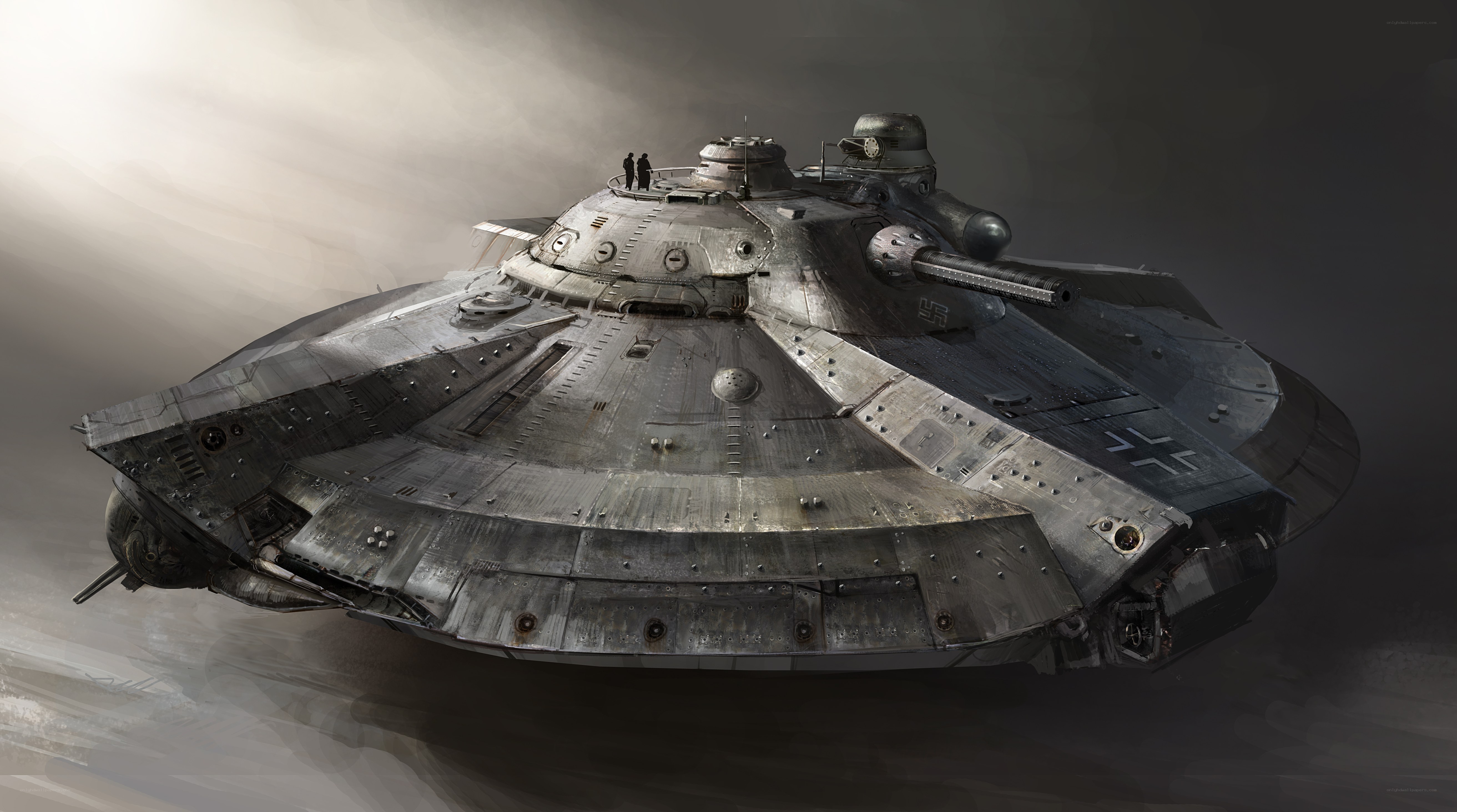 Futuristic military tank