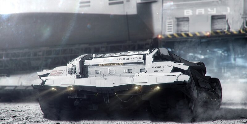 futuristic military vehicle