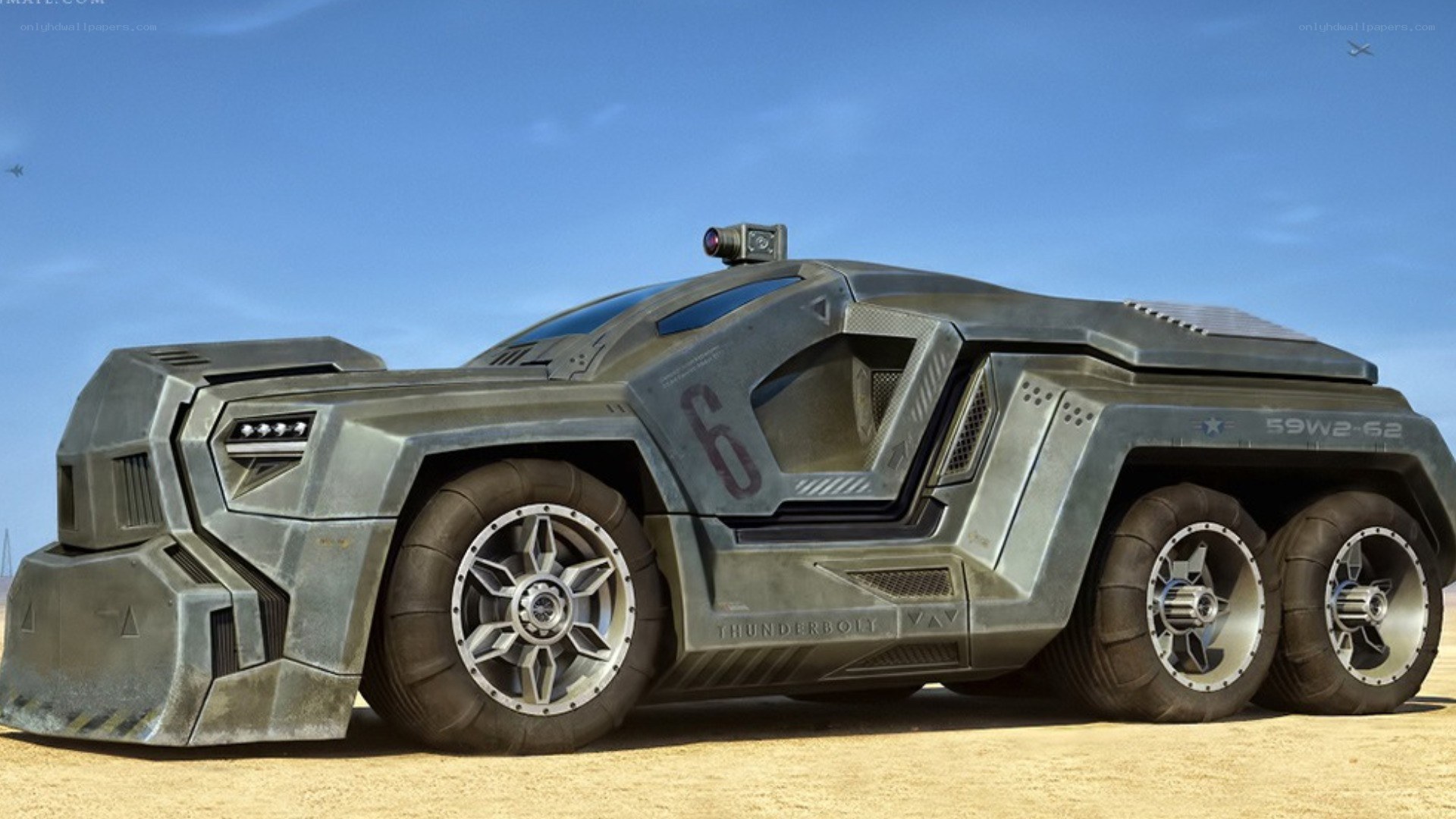 futuristic military vehicle
