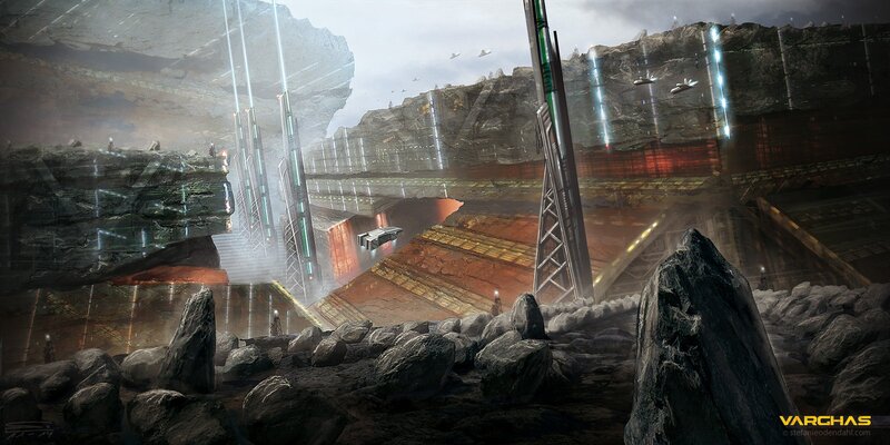 Futuristic Mining Facility
