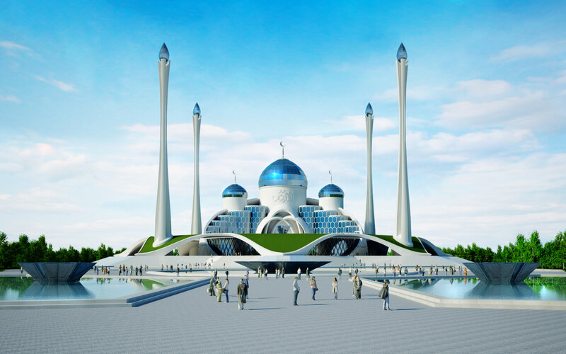 Futuristic mosque design