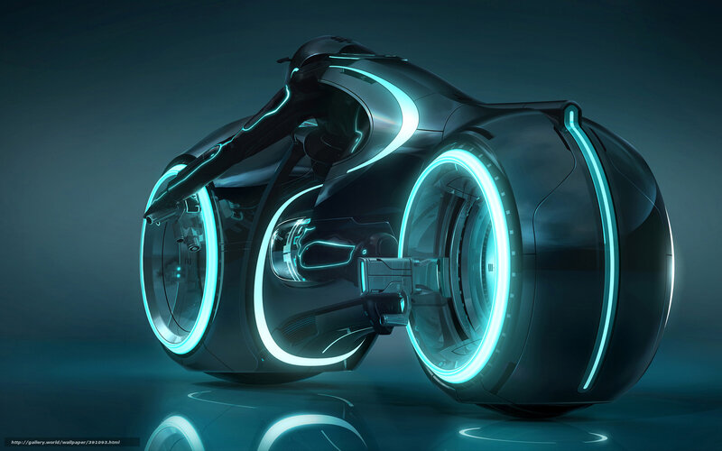 Futuristic Motorcycle — Black, Dramatic, Digital Art, Glowing Lines, Wheels