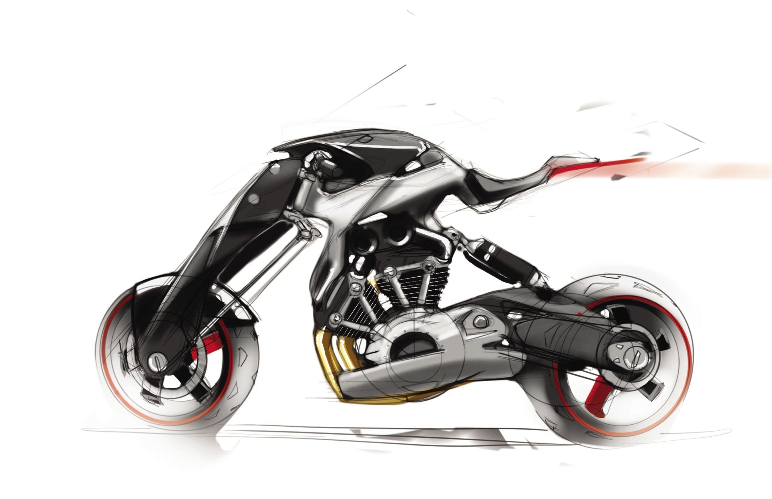 futuristic motorcycle concept