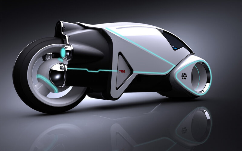 futuristic motorcycle concept
