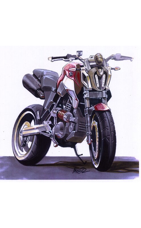 futuristic motorcycle concept