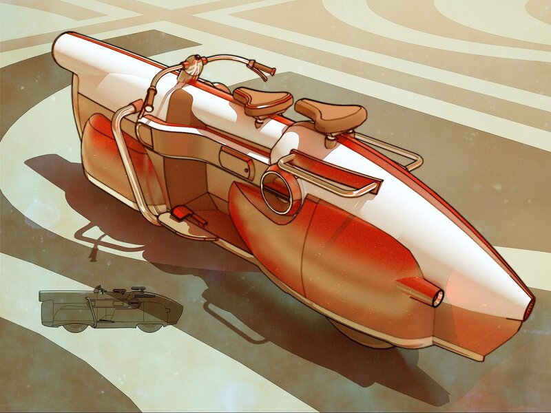 futuristic motorcycle concept