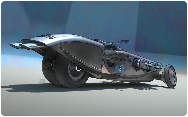 futuristic motorcycle concept