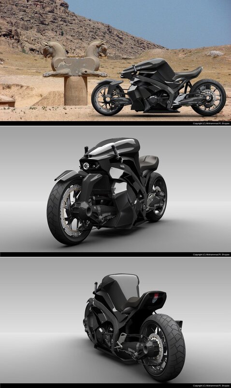 futuristic motorcycle concept