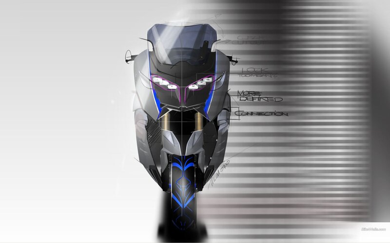 futuristic motorcycle concept