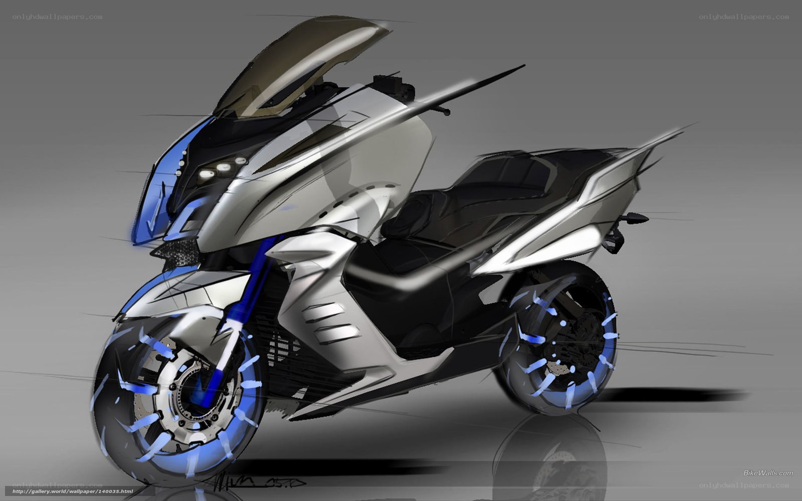 futuristic motorcycle concept