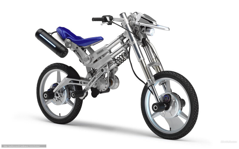 Futuristic Motorcycle — Silver, Neutral