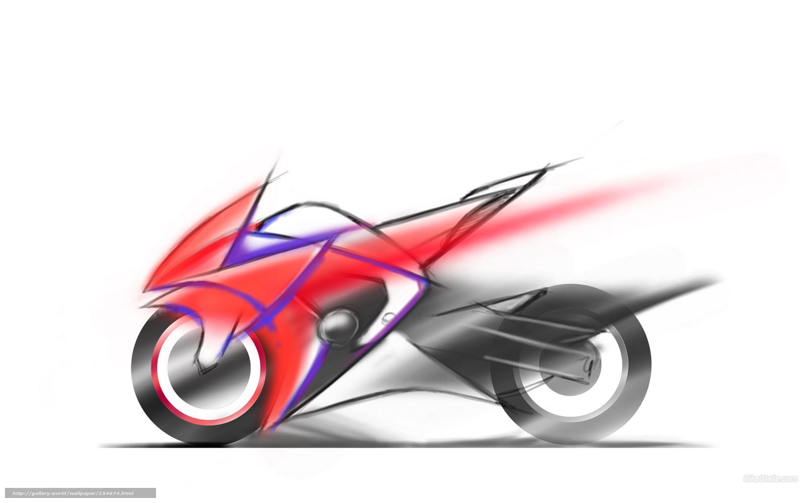 futuristic motorcycle sketch