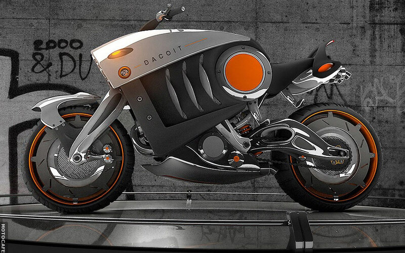 Futuristic Motorcycle