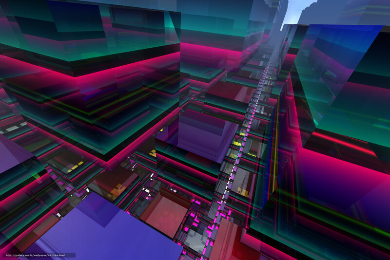 futuristic neon cityscape