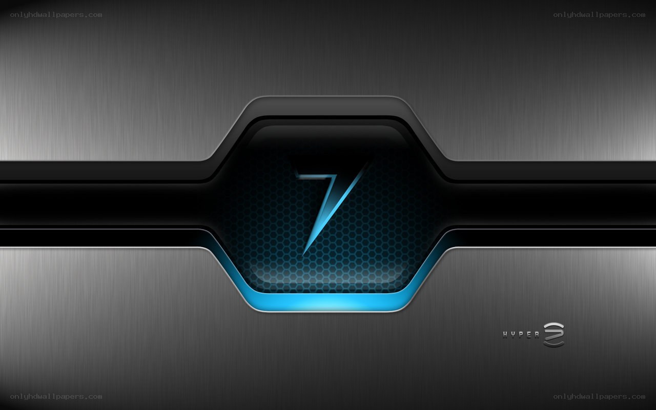 futuristic number seven design
