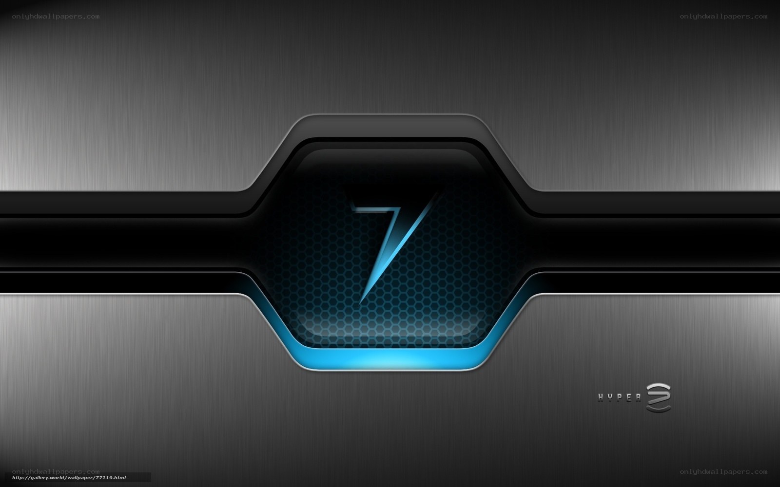 futuristic number seven design