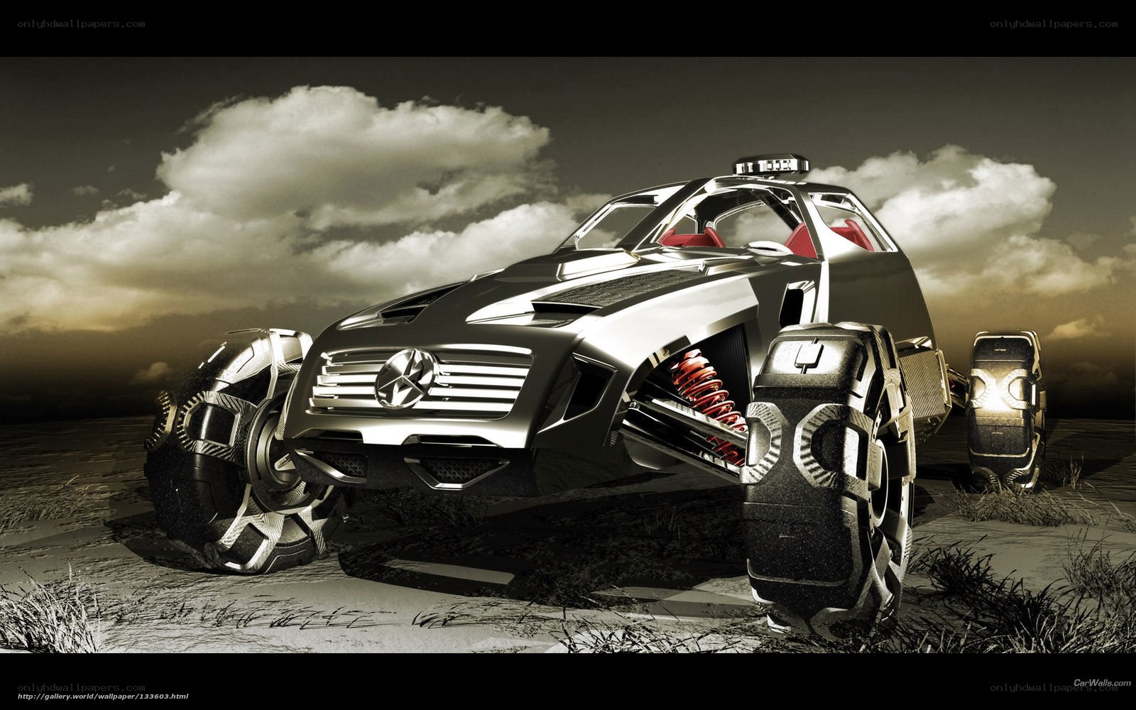 futuristic off-road concept vehicle